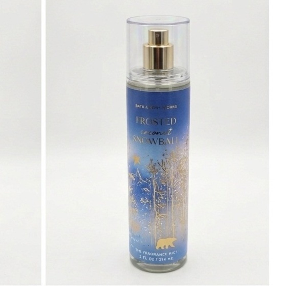 Bath & Body Works Frosted Coconut‎ Snowball Fine Fragrance Mist 8oz Spray Blue